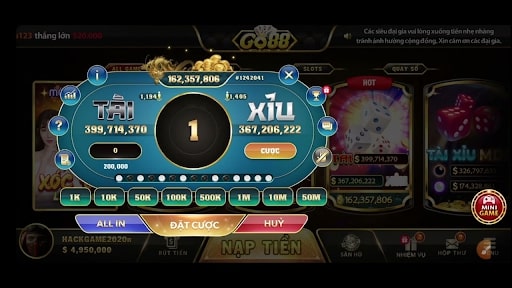 Game Tài xỉu hấp dẫn cực kỳ uy tín